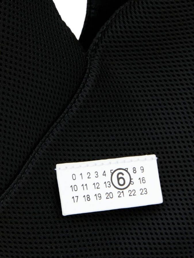 MM6 Maison Margiela Shopper met mesh Zwart
