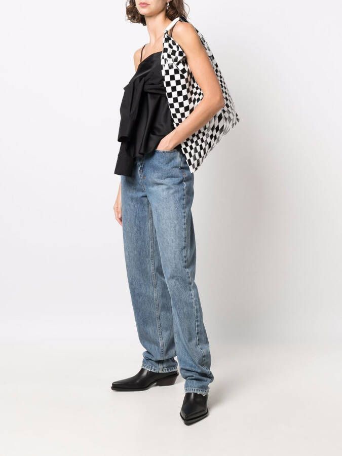 MM6 Maison Margiela Shopper met print Zwart