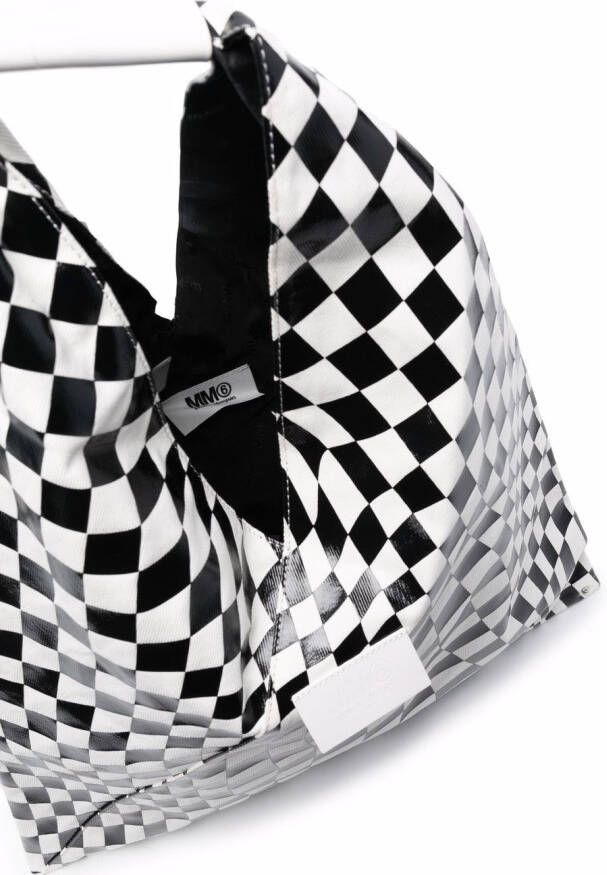 MM6 Maison Margiela Shopper met print Zwart