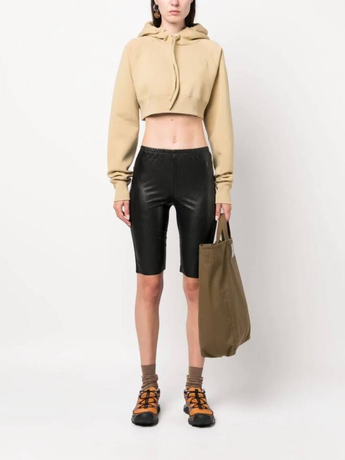 MM6 Maison Margiela Shorts met elastische tailleband Zwart