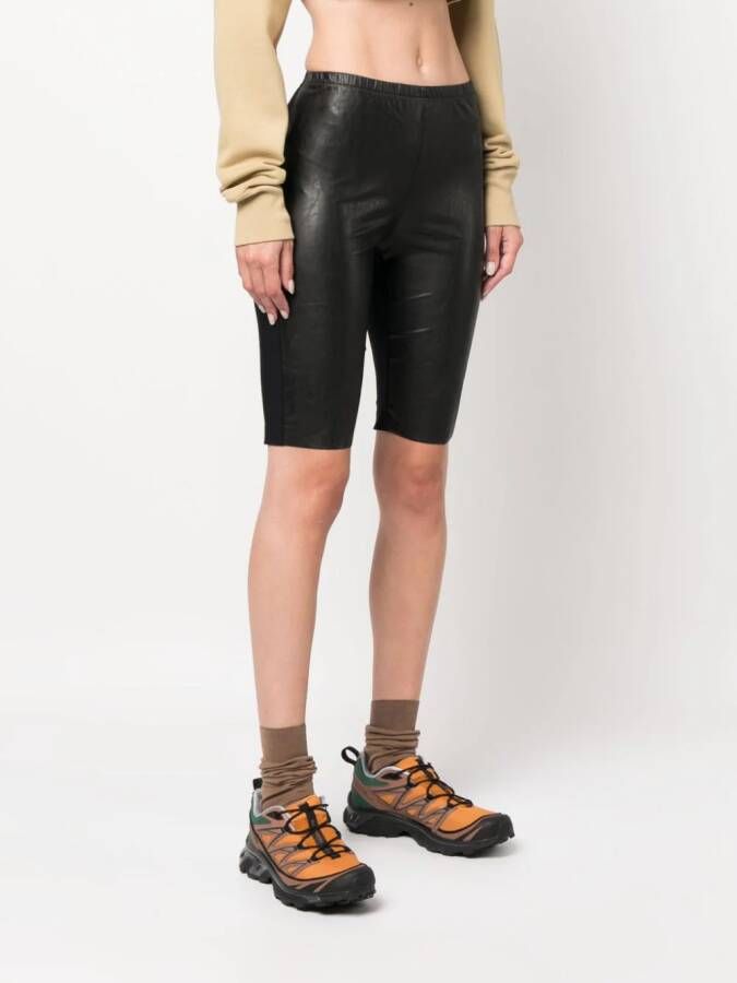 MM6 Maison Margiela Shorts met elastische tailleband Zwart