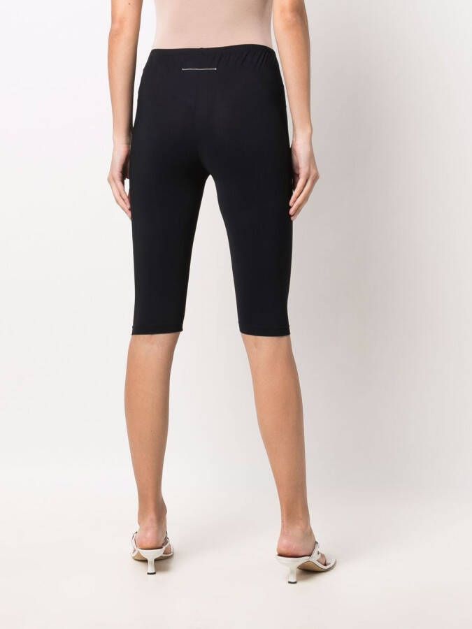 MM6 Maison Margiela Shorts op knielengte Zwart