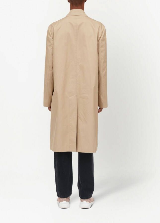 MM6 Maison Margiela Trenchcoat met enkele rij knopen Beige