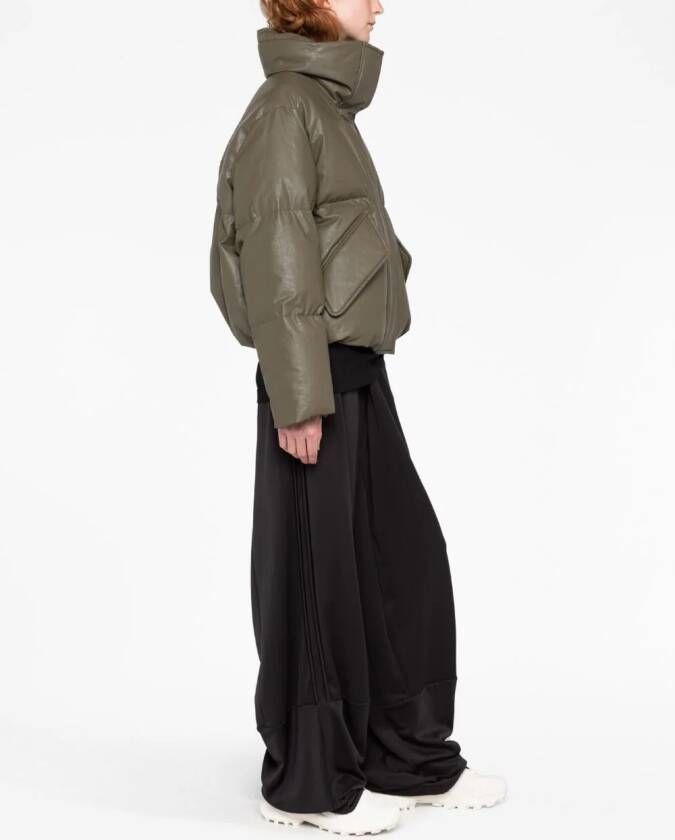 MM6 Maison Margiela Cropped donsjack Groen