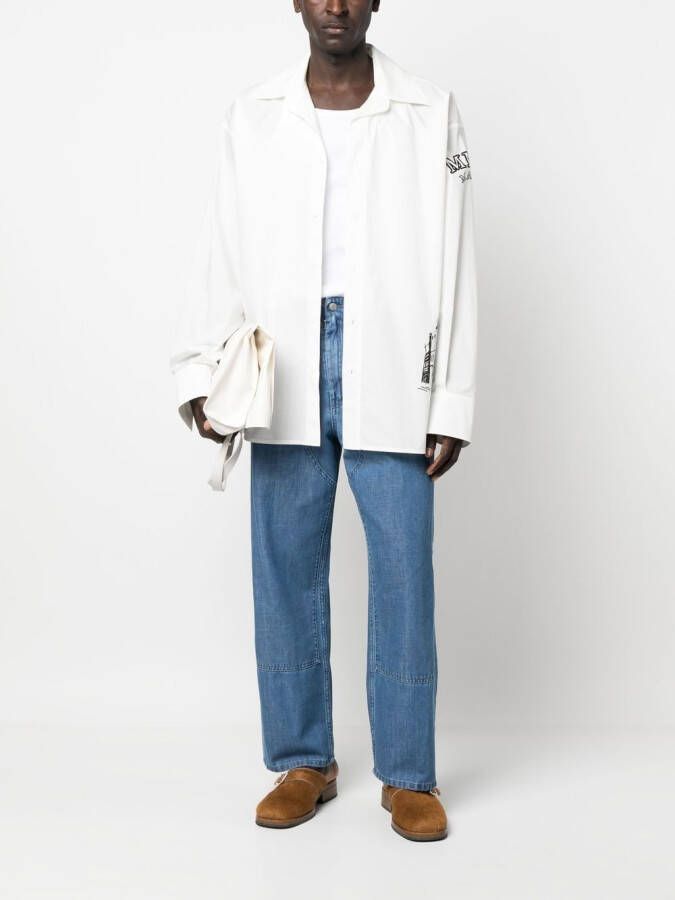 MM6 Maison Margiela Straight broek Blauw