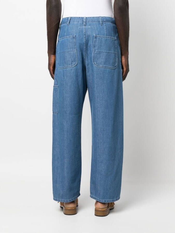 MM6 Maison Margiela Straight broek Blauw