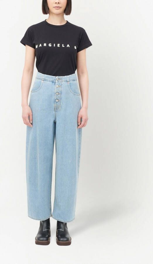 MM6 Maison Margiela Cropped jeans Blauw