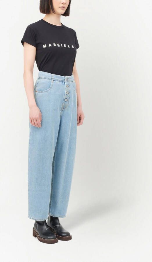 MM6 Maison Margiela Cropped jeans Blauw