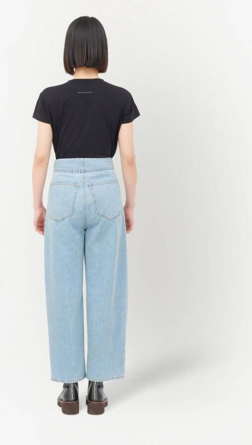 MM6 Maison Margiela Cropped jeans Blauw