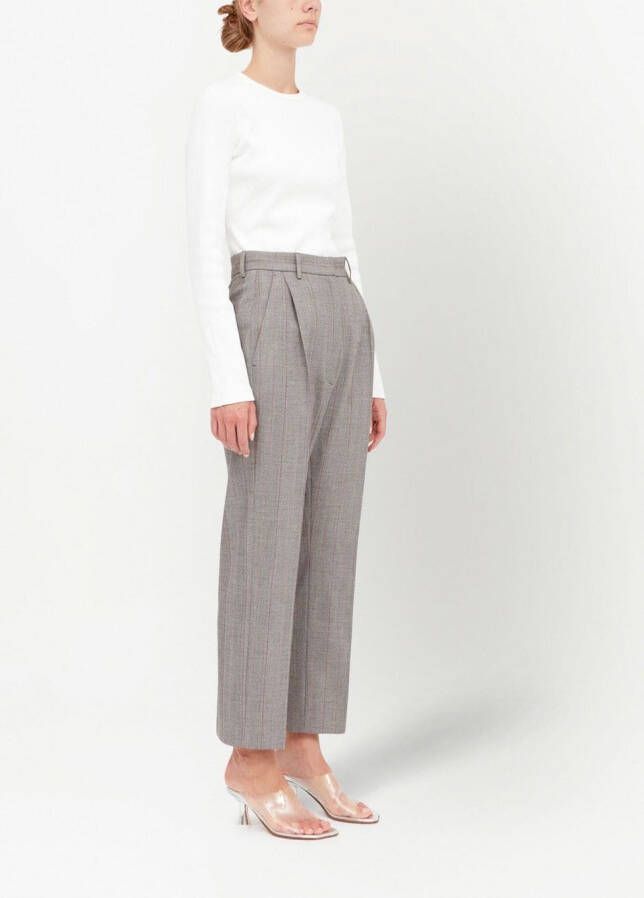 MM6 Maison Margiela Cropped plooibroek Grijs