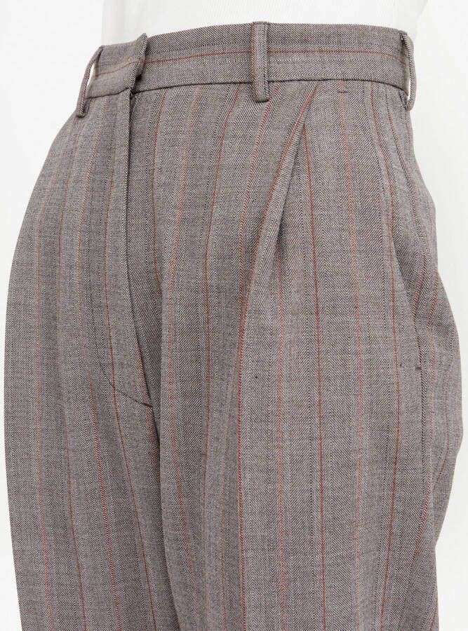 MM6 Maison Margiela Cropped plooibroek Grijs