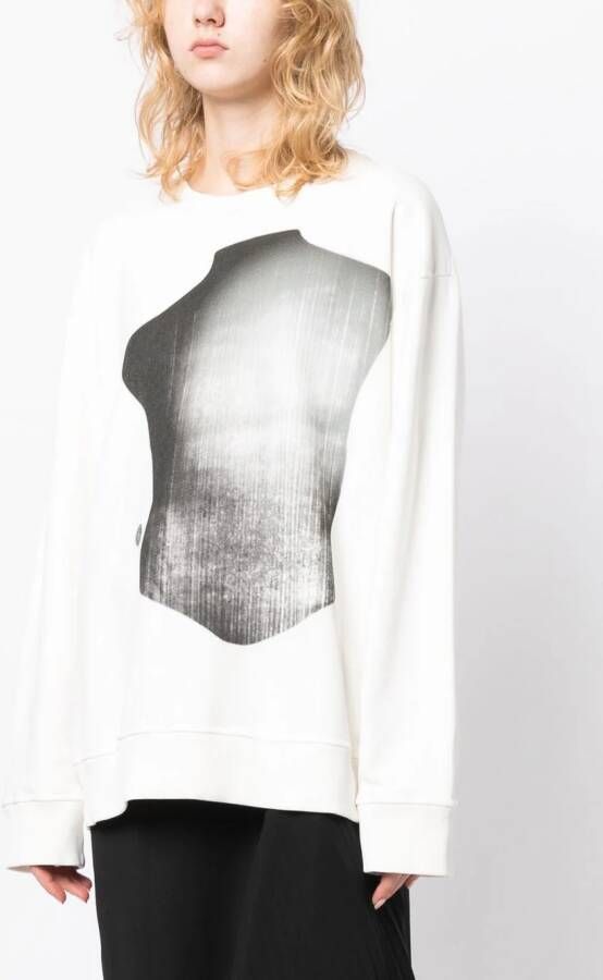 MM6 Maison Margiela Sweater met print Wit