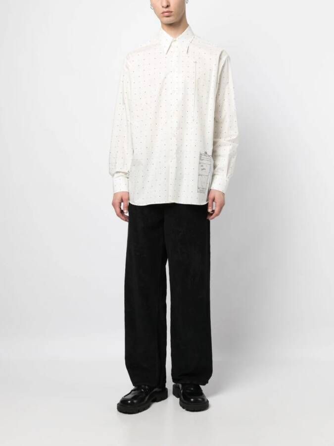 MM6 Maison Margiela T-shirt met print Wit