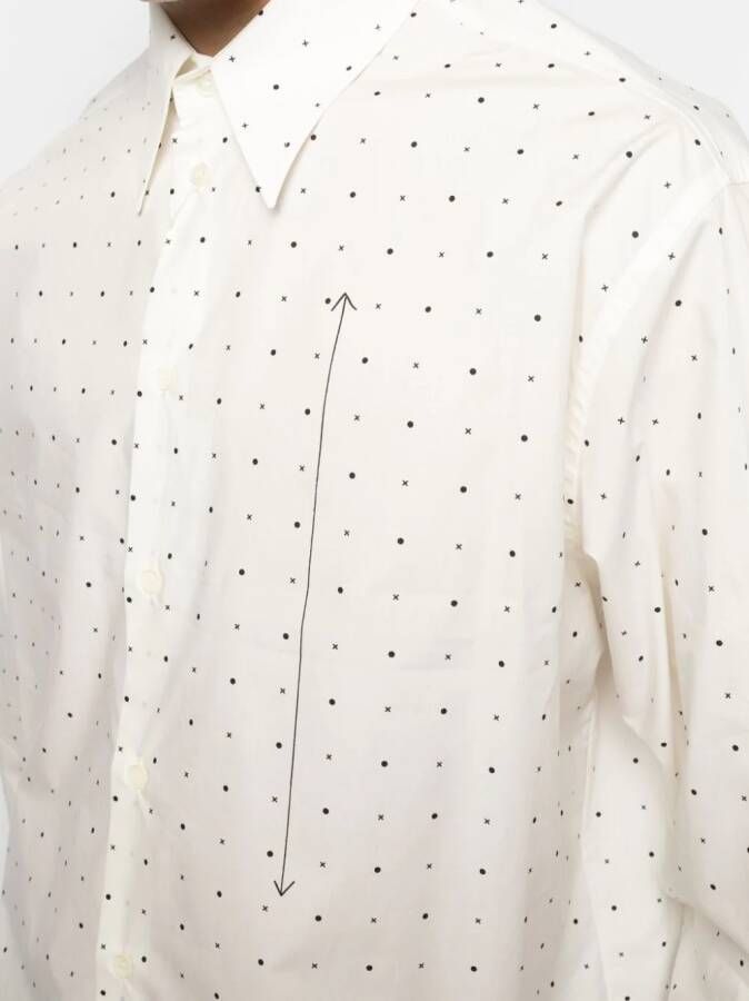 MM6 Maison Margiela T-shirt met print Wit