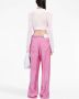 MM6 Maison Margiela Cropped trui met tie-dye print Roze - Thumbnail 4
