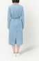 MM6 Maison Margiela Kraagloze trenchcoat Blauw - Thumbnail 4