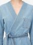 MM6 Maison Margiela Kraagloze trenchcoat Blauw - Thumbnail 5