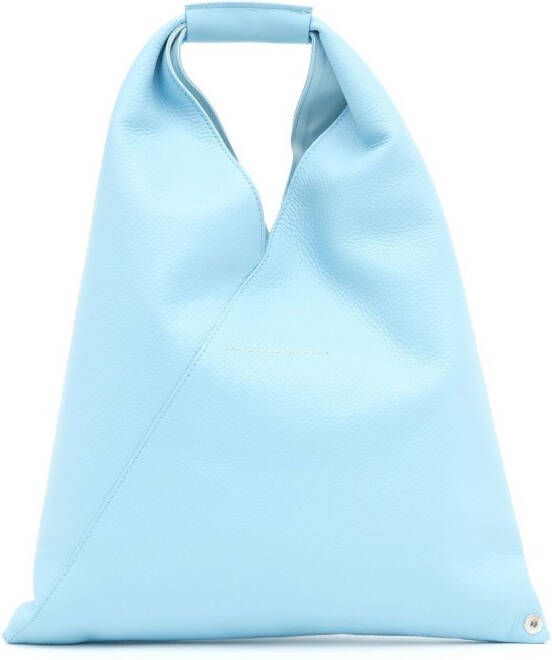 MM6 Maison Margiela Japanese leren shopper Blauw