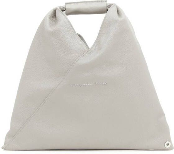 MM6 Maison Margiela Japanese leren shopper Grijs