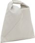 MM6 Maison Margiela Japanese leren shopper Grijs - Thumbnail 3
