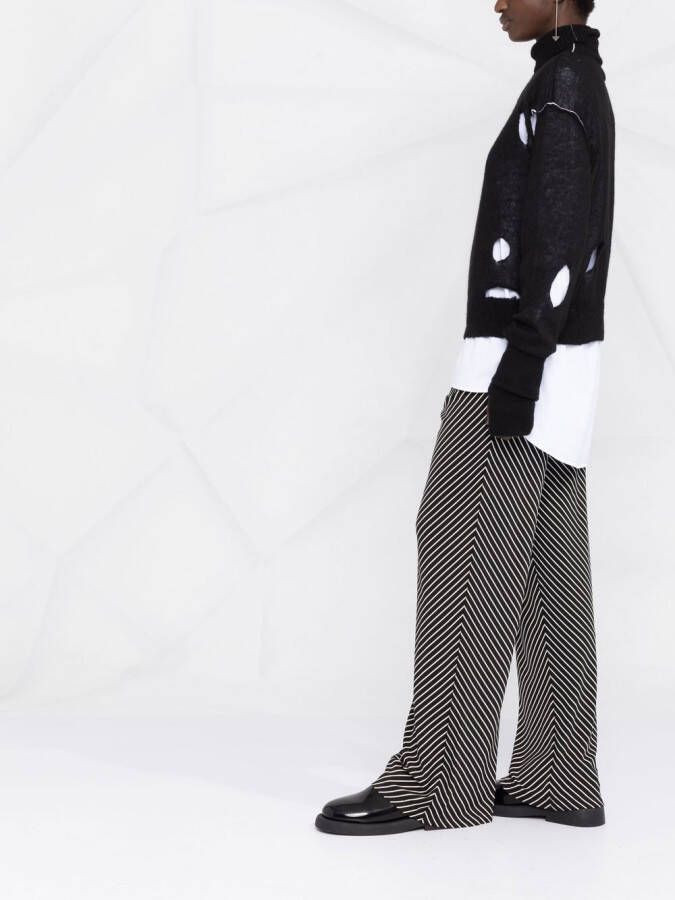 MM6 Maison Margiela Trui met hoge hals Zwart