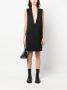 MM6 Maison Margiela Mouwloze jurk met V-hals Zwart - Thumbnail 2