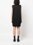 MM6 Maison Margiela Mouwloze jurk met V-hals Zwart - Thumbnail 4