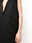 MM6 Maison Margiela Mouwloze jurk met V-hals Zwart - Thumbnail 5