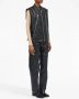 MM6 Maison Margiela Leren bodywarmer Zwart - Thumbnail 3