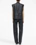 MM6 Maison Margiela Leren bodywarmer Zwart - Thumbnail 4