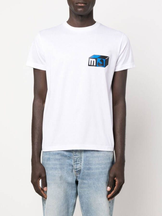 MODES GARMENTS Modes T-shirt met print Wit