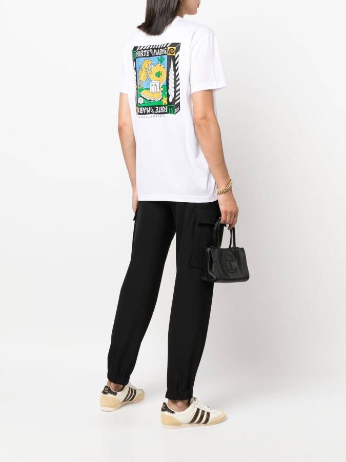 MODES GARMENTS Modes T-shirt met print Wit