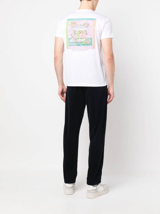 MODES GARMENTS T-shirt met grafische print Wit