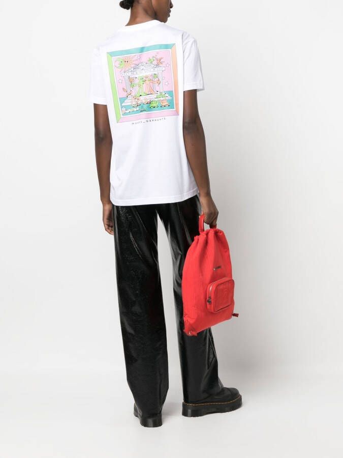 MODES GARMENTS T-shirt met grafische print Wit