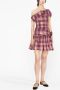 Molly Goddard Mini-jurk met tartan ruit Roze - Thumbnail 2
