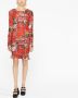 Molly Goddard Mini-jurk met bloemenprint Rood - Thumbnail 2
