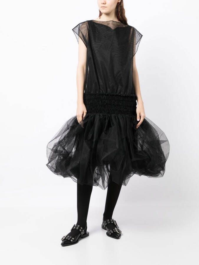 Molly Goddard Tulen jurk Zwart