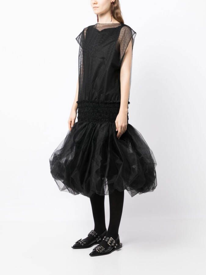 Molly Goddard Tulen jurk Zwart