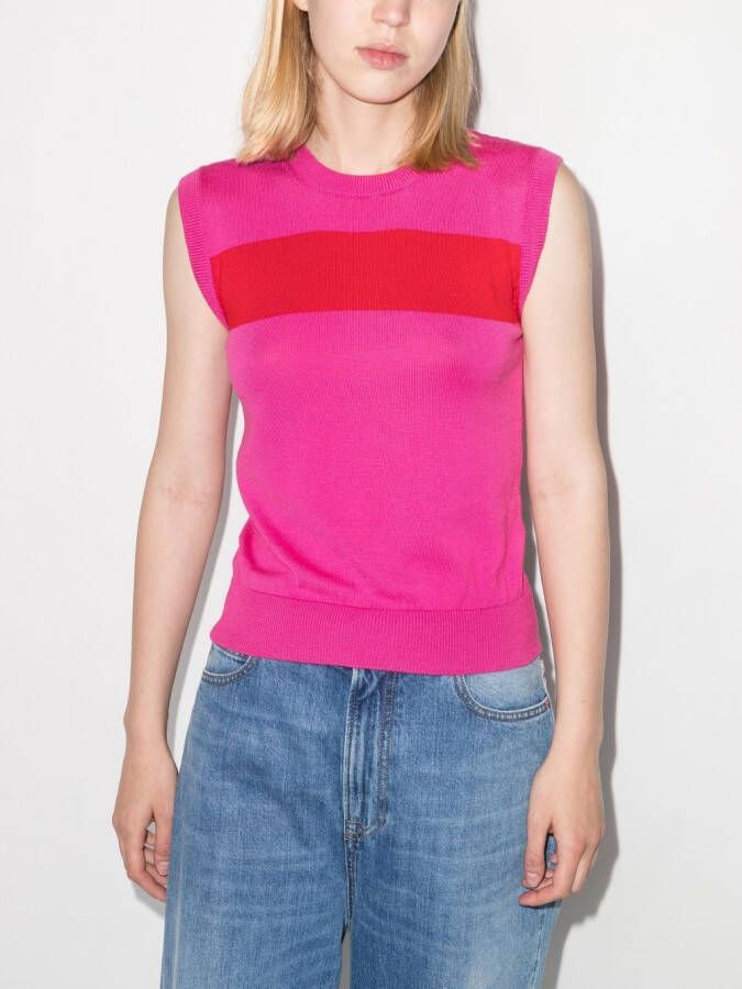 Molly Goddard Tweekleurig hemd Roze