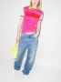 Molly Goddard Tweekleurig hemd Roze - Thumbnail 4