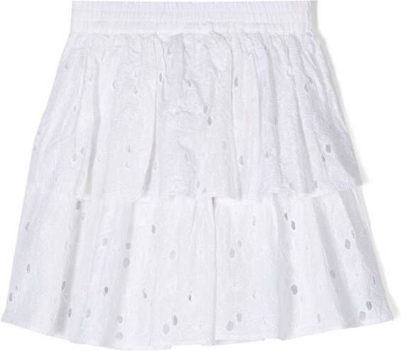 Molo Broderie anglaise rok Wit