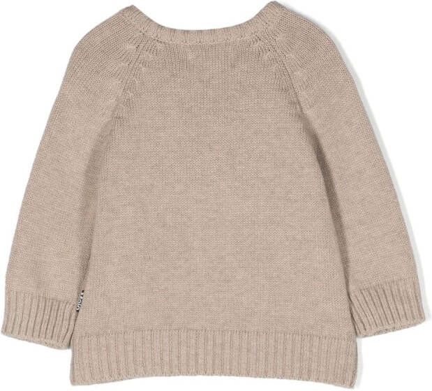 Molo Intarsia sweater Beige