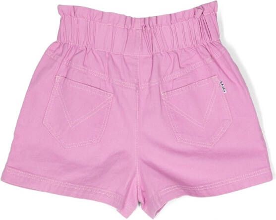 Molo Shorts met ruche taille Roze