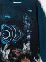 Molo Sweater met bladerprint Blauw - Thumbnail 3