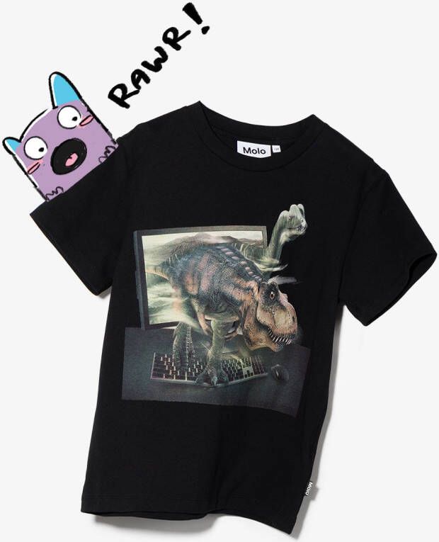 Molo T-shirt met print Zwart