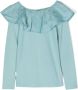 Molo T-shirt met ruchekraag Blauw - Thumbnail 2