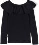 Molo T-shirt met ruchekraag Zwart - Thumbnail 2