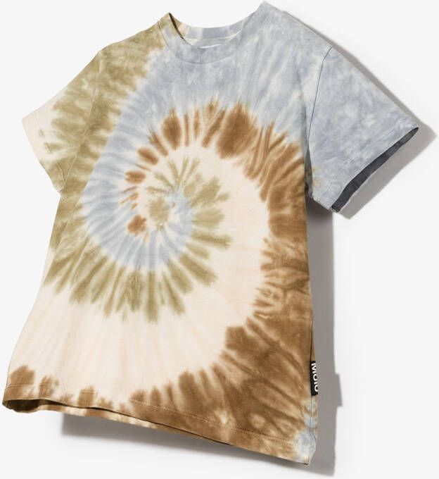 Molo T-shirt met tie-dye print Blauw