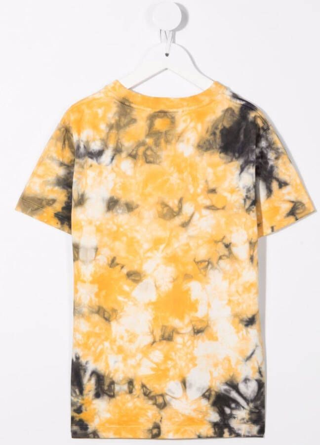Molo T-shirt met tie-dye print Geel