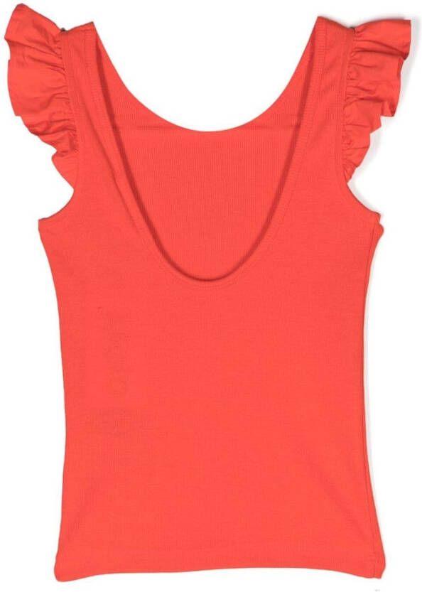 Molo Top met ruches Rood
